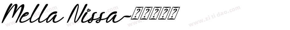 Mella Nissa字体转换